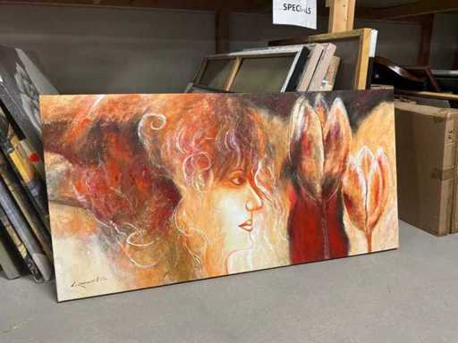 Decorazione murale su tela