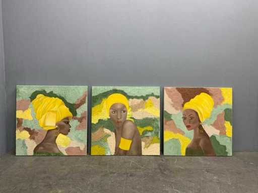 Bemalung – dreiteiliges Set