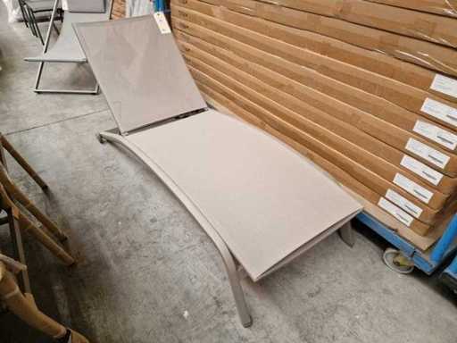 Prestige de jardin - Tapis de champagne Alu Sunbed Louise - Champagne Textilene