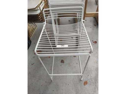 10x bar stool white without cushions (10x)