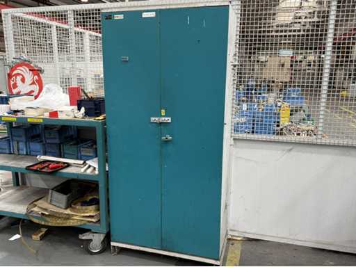   Workshop cabinet with contents
