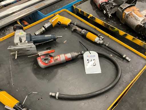 Atlas Copco / Bosch Various pneumatic tools (4x)