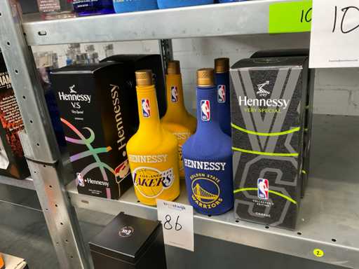 Hennessy Bottle Cognac (8x) 4 sets of 2 Limited NBA Editions each