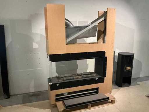 Planika Panorama Room Divider Fireplace