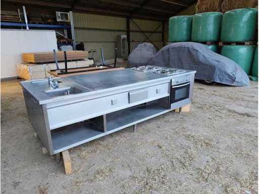 Unitate de bucătărie din oțel inoxidabil