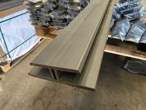 Profilo di estensione per la rivestimenta in antracite della facciata (5x)