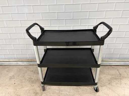 Sunnex – 3-teiliger Servierwagen aus Kunststoff/Aluminium