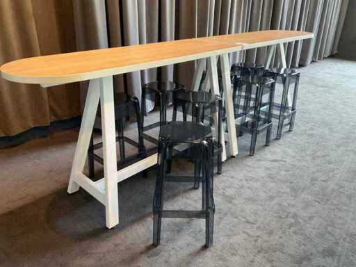 Bartafel met krukken (2x)
