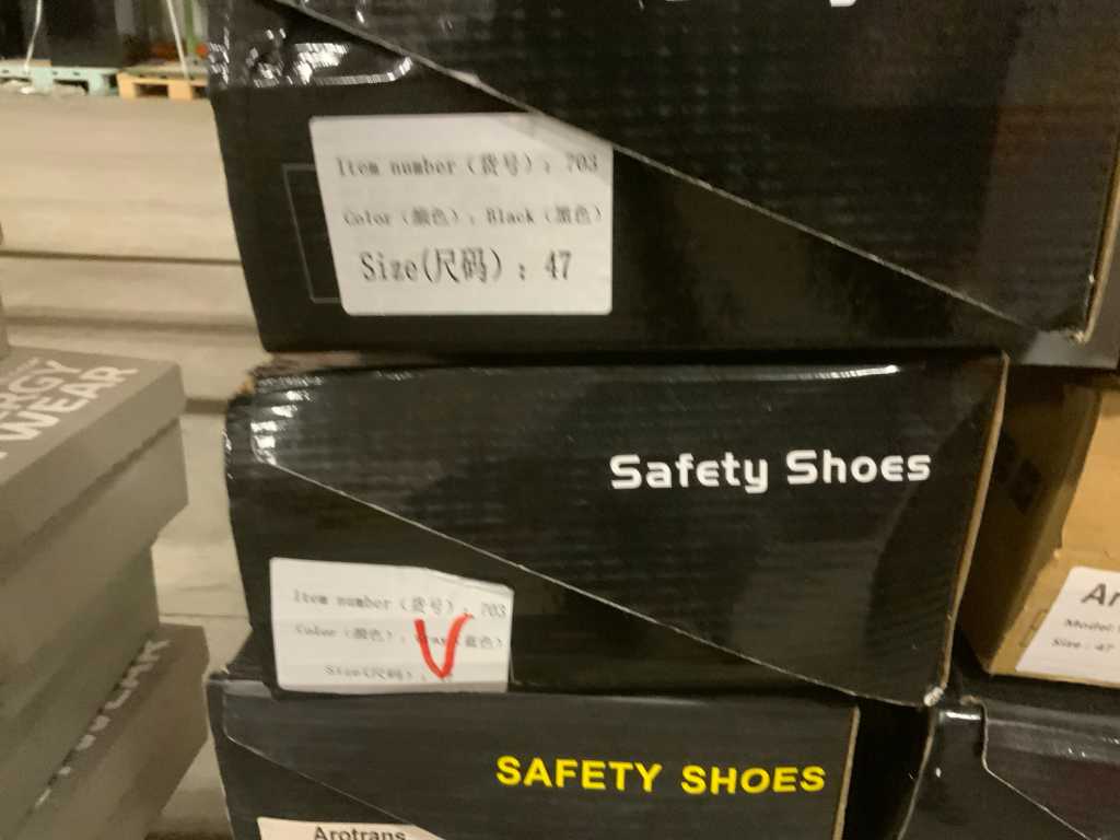 Safety sales shoes number