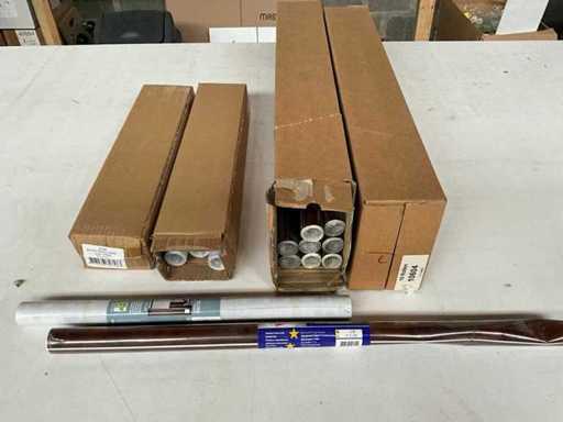Various self-adhesive foil on roll (34x)