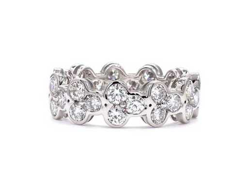 Platina eeuwigheidsring met 3,75 ct. diamant