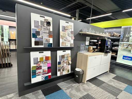 Scheidingswand met dressoir