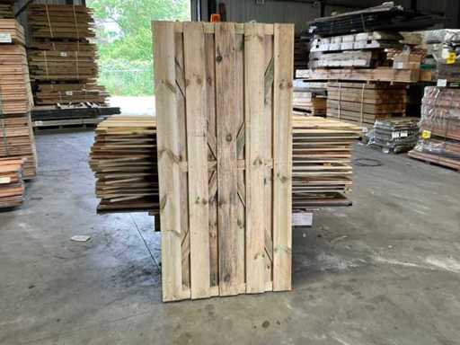 Kiefern-Gartengitter imprägniert – 180x90 cm (14x)
