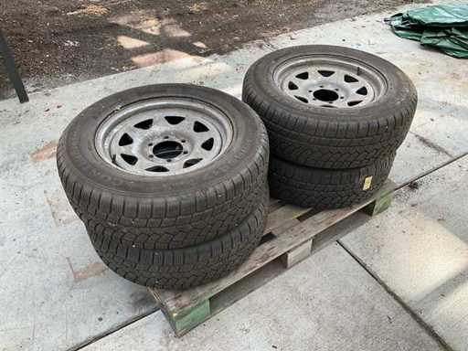 Continental Autoband met velg (4x)