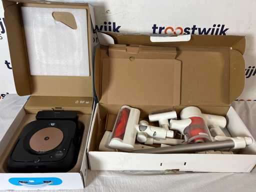 iRobot Braava Jet M6 - Dweil Robot - Zwart - M6132 - Dweilrobot + Xiaomi Mi Vacuum Cleaner G10 - Steelstofzuiger - Met dweilfunctie