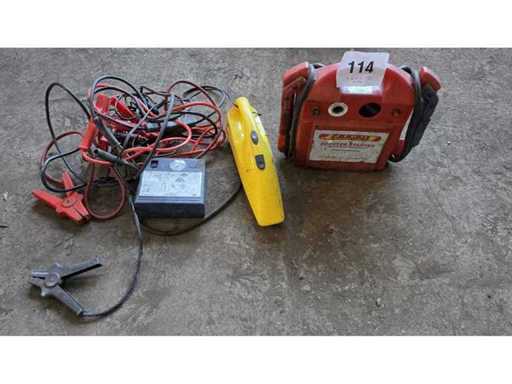 Démarreur de booster 12v et câbles de démarrage