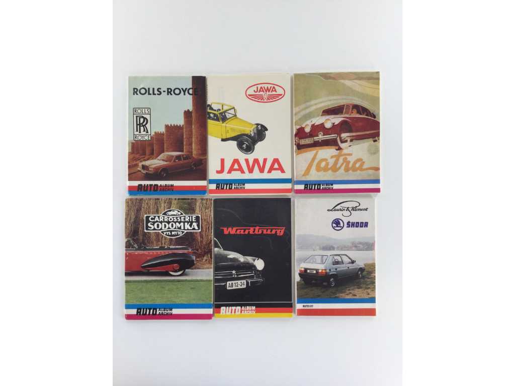 Arhiva albumelor auto Cărți tematice mixte lot / mașină