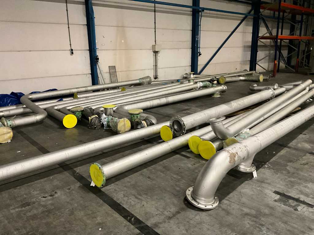 Batch of stainless steel piping