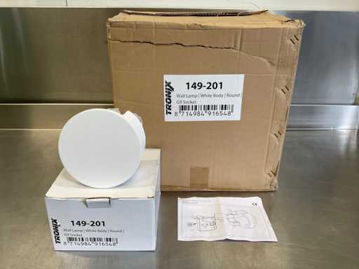 Lampa ścienna Tronix – biała – okrągła 15 cm (12x)