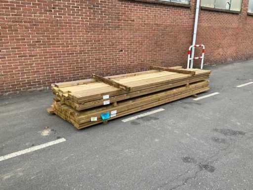 Spruce beam green impregnated 3600x145x45 mm (30x) 