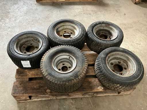 Anhängerreifen mit Felge (5x)