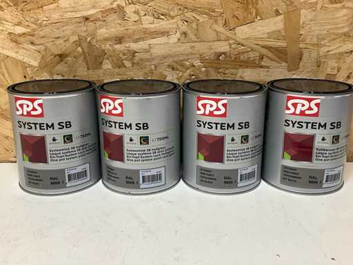 SPS Lacca multistrato semilucida RAL 9005 (4x)