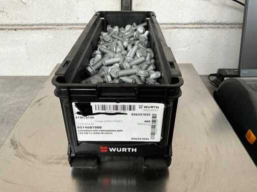 Würth 13.83 kg Flensbout met vertanding ripp M10x35 in stapelbare bak