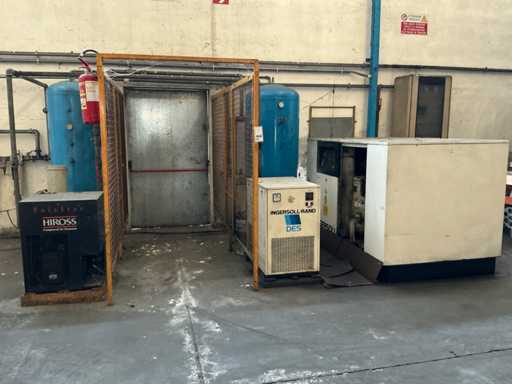 Sistema compressore - chiller e serbatoi