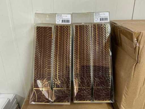 Partij Ballotin Leaves bruin 150gr 89x60x55mm (1100x)