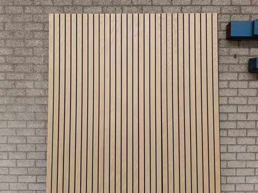 Panneaux muraux acoustiques en chêne - Extra large 280x60 cm (40x)