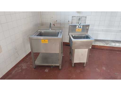   Stainless Steel Industrial Sink x 4