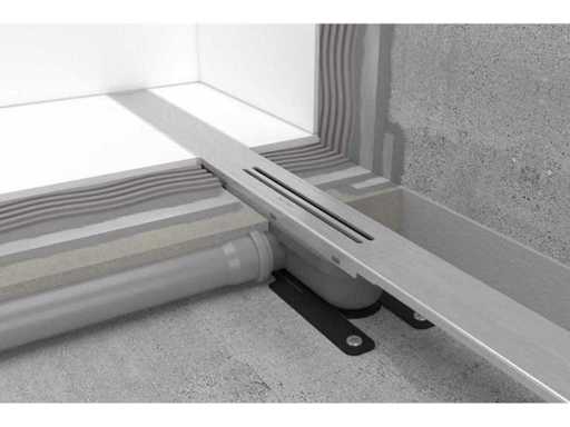 Easydrain r-line clean wall douchegoot 120 cm