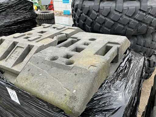 Kunststof bouwhek voet (25x)