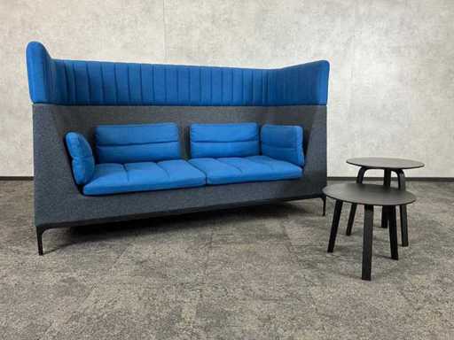 Allermuir Haven/HAY - canapea cu design acustic și 2 măsuțe laterale