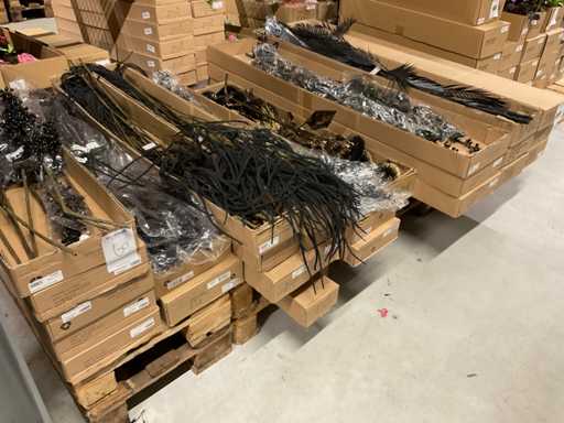 Emerald, Art Berry spray, palm, sunflower Artificial flowers and branches