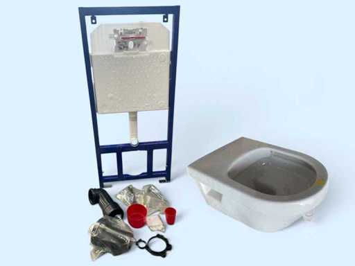 Inbouwreservoir met villeroy & Boch toiletpot