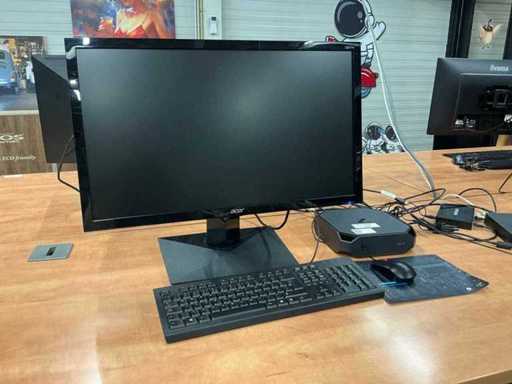 HP Z2 Mini G5 Ordinateur de bureau et moniteur