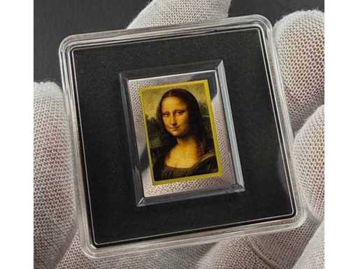 Leonardo da Vinci Mona Lisa 999 Fijn Gouden Staaf 1/500 oz Tokelau 1 dollar – Certificaat – Gratis verzending