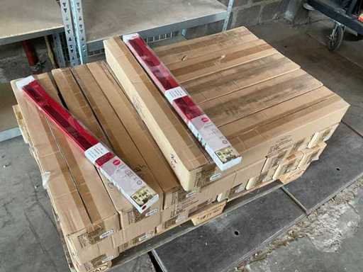Couleurs : Ebira PALLETDEAL Luxaflex aluminium multi-positions 67 x 10-150 cm rouge (150x)