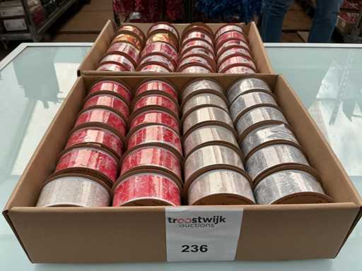 Rocchetto Yuta. Party Jute Weihnachtsband.