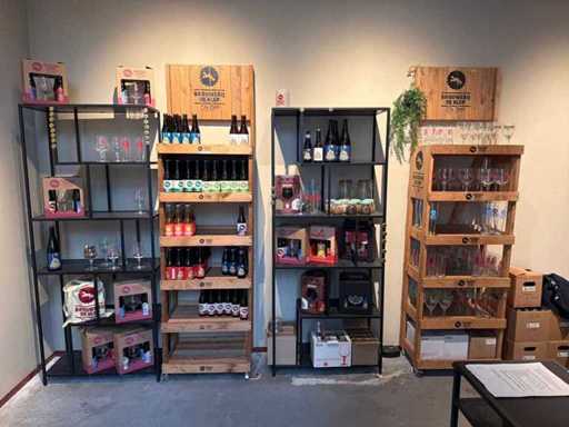 Store setup (beer largely expired)