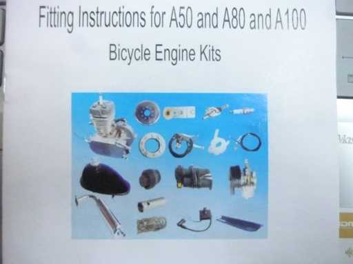 Kit moteur noir 80cc 2 temps pour vélo motorisé