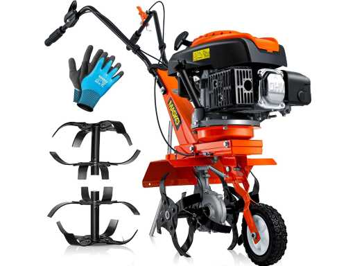 Motobineuse à essence MK-909 Motobineuse 2,2 kW (3 CV) 139 cm3 | Motobineuse avec largeur de travail de 36 cm