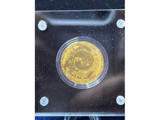 Leggende in Oro | 100 franchi CFA Niger 999 oro finito 1/500oz | Apollo 11