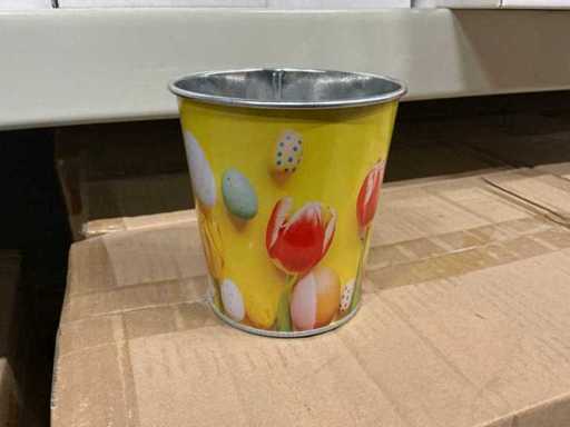 Lot Pot kwitnąca wielkanocna cynkowa Ø10xH10cm (2280x)