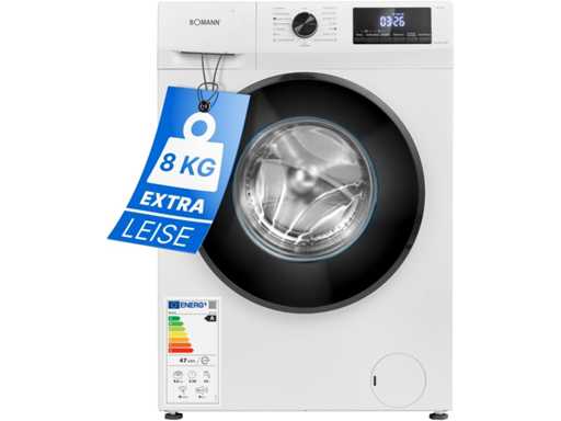 Bomann WA 7185 voorwasmachine 8 kg, breedte 60 cm, 1400 tpm