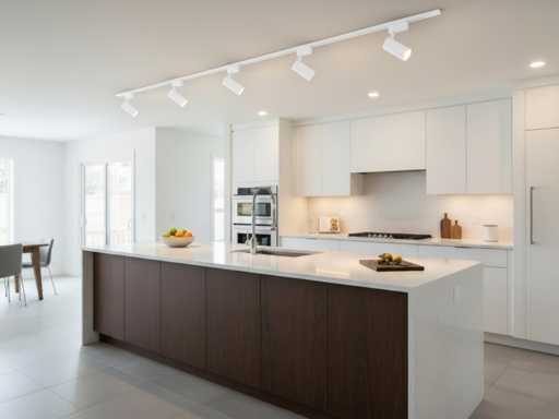 Éclairage de rails PRO Set 2 mètres avec 6 pièces 18W 4000K Track Spot (3x)