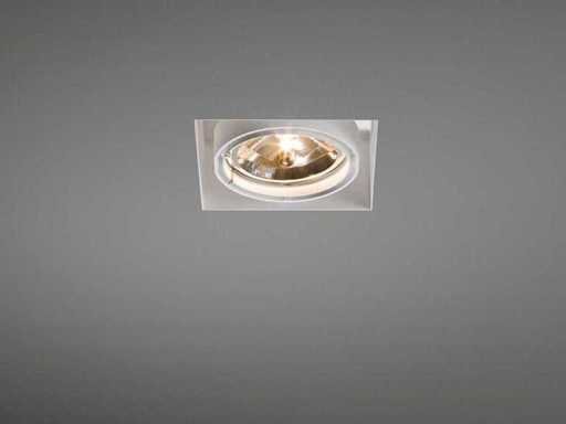 5 x Ledsc4 Single grid in trimless armatuur wit