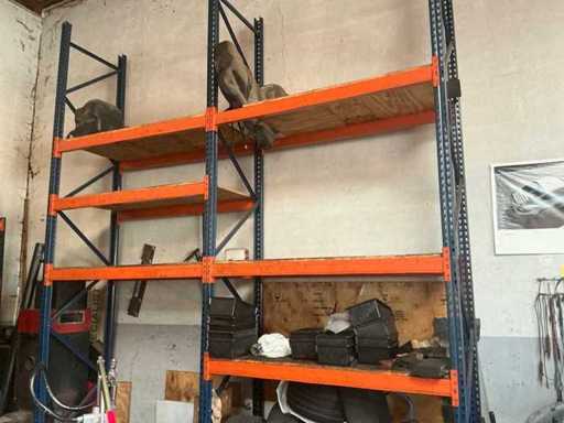 Porte-palettes en deux parties avec contenu