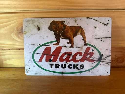 Metalen reclame bord